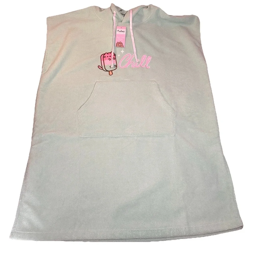Pusheen‎ Beach Towel Poncho 2023 Summer Box Poncho! (OSFA) Hoodie Coverup